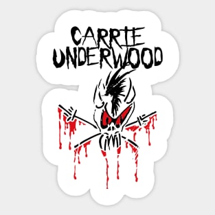 carrie  metal forever Sticker